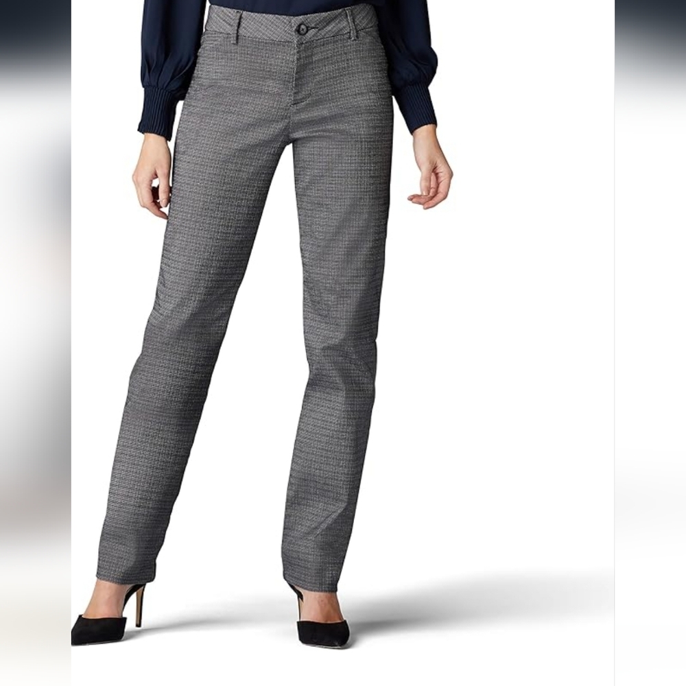 Lee  Women's  Gray Checkered Pants